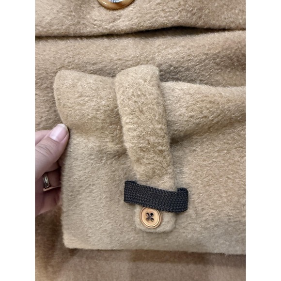 Vintage 60's Sportster Coat Mens LG Tan 100% Wool Blend Car Pea Overcoat Fenway - Picture 4 of 10